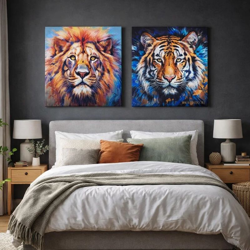 Kanavacë Tiger 80 x 80 cm