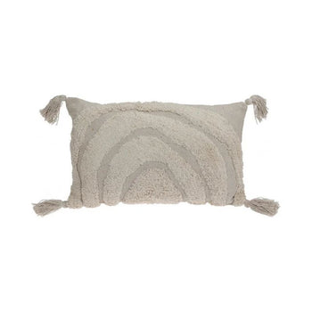 Gray striped pillow