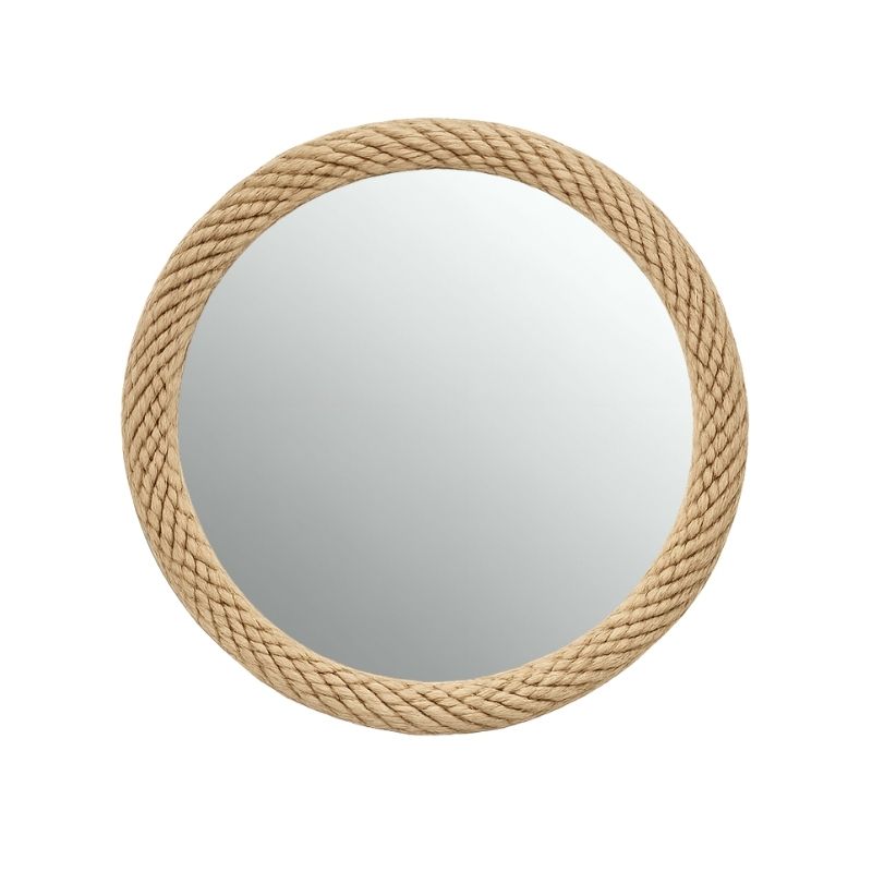 Pasqyrë rrethore Rattan