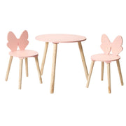 Set tavolinë dhe 2 karrige për fëmijë, Pink