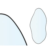 Pasqyrë në formë abstrakte BLACK