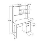 THEO study table + bookshelf