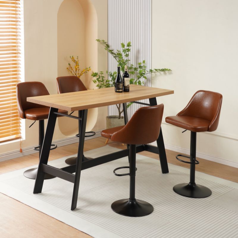 Stol bari me piston FIN, Brown