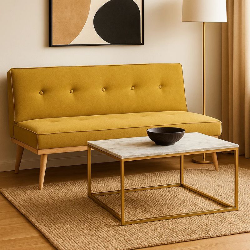 Sofa bed MALENA, Yellow