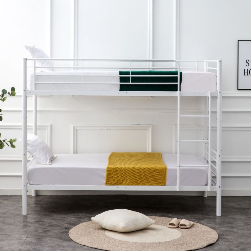 Krevat marinar metalik I bardhë 90x190 cm