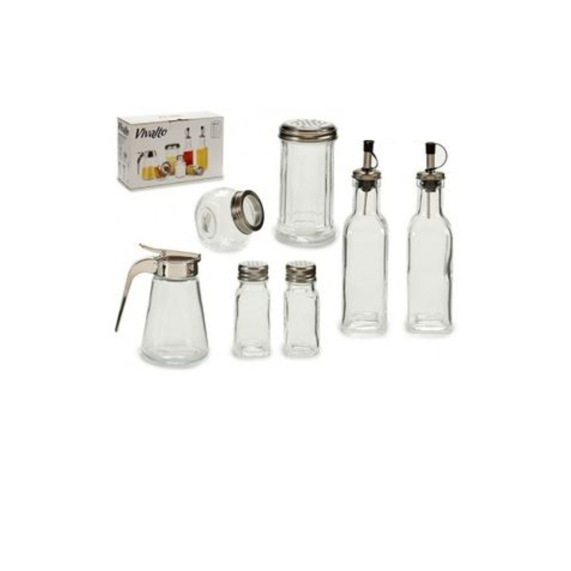 Set shishe qelqi 7 copë