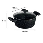 Aluminum pot with lid 24 cm
