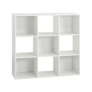 Bibliotekë druri me 9 pjesë MIX WHITE