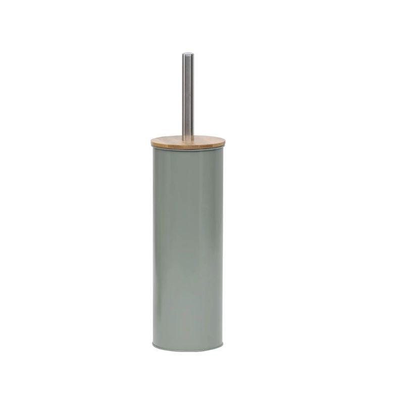 Furçë tualeti metal + kapak bamboo