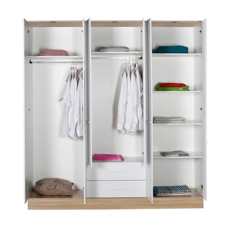 Garderobë ISA me 6 dyer