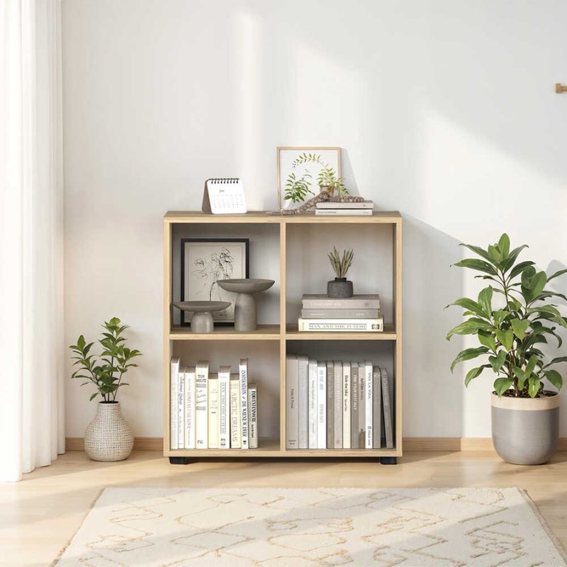 Raft librash ngjyrë lisi, 70x72x30 cm