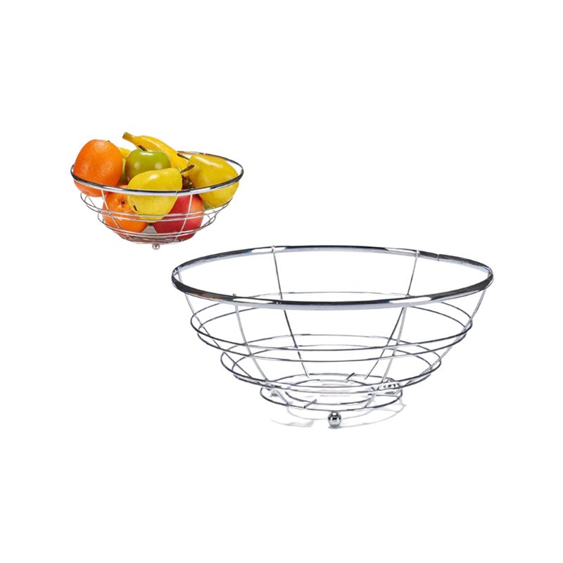 CHROME WIRE fruit basket - NOVA HOME