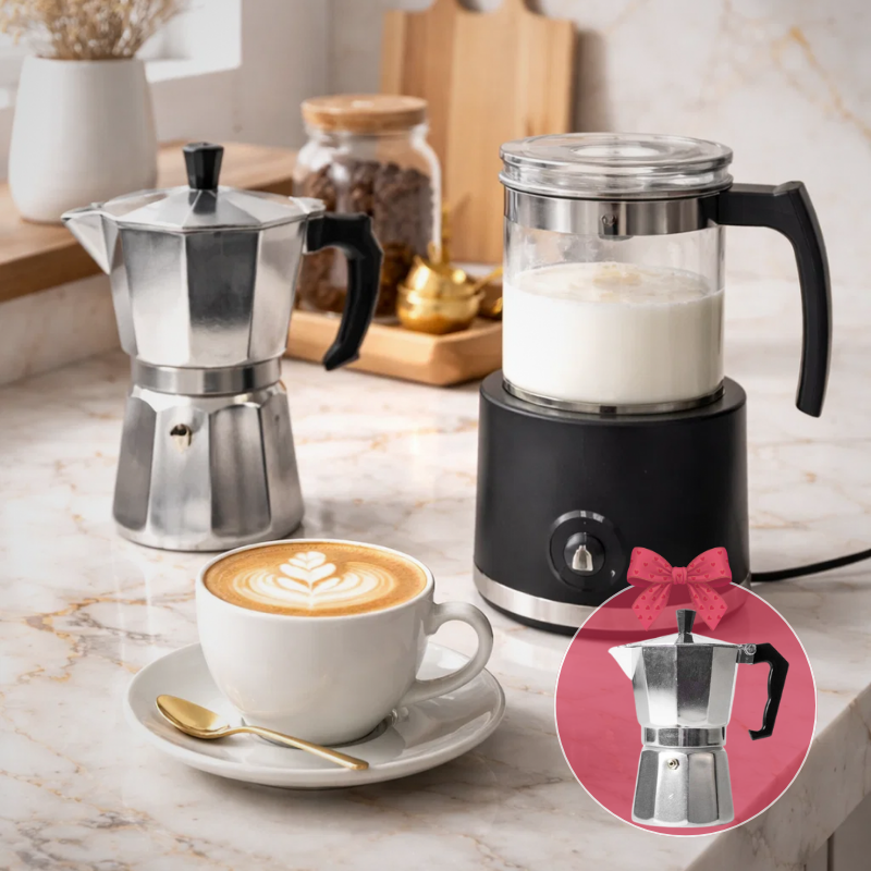 Ngrohëse Qumështi + Moka