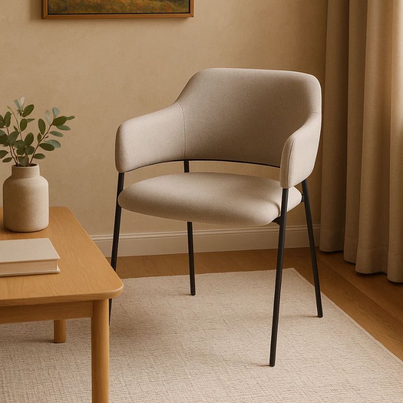 Karrige me krahë SIDNEY, Linen Beige