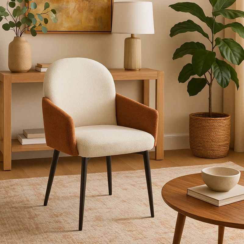 Karrige me krahë PRIME, White+Brown