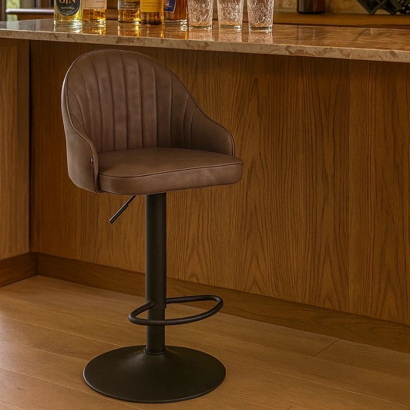 Stol me piston GLORY, Brown