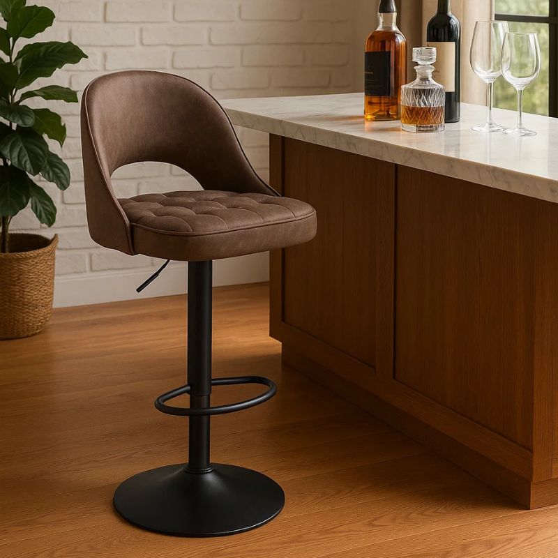 Stol me piston GALY, Brown