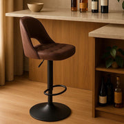 Stol me piston GALY, Dark Brown
