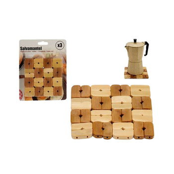 Set 3 mbrojtëse BAMBOO në formë katrore