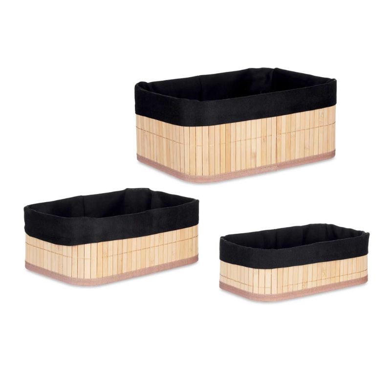 Set koshash organizues Bamboo, 3 copë, natural