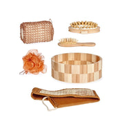 Set për tualet ne kuti druri 5 copë