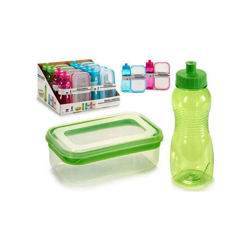 Set shishe dhe tas plastik