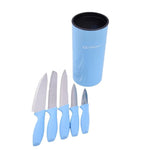 Knife set with holder 10.5 x 22 cm