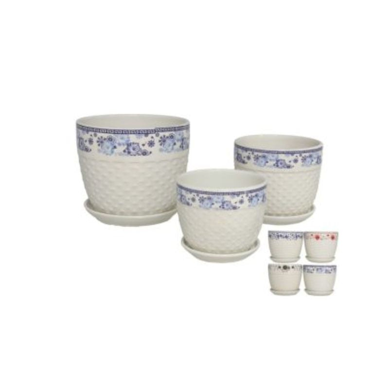 Set vazo lulesh FLORAL, 3 copë
