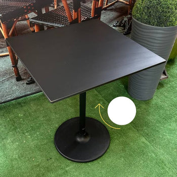Suprinë tavoline BLACK/WHITE, 60x60 cm