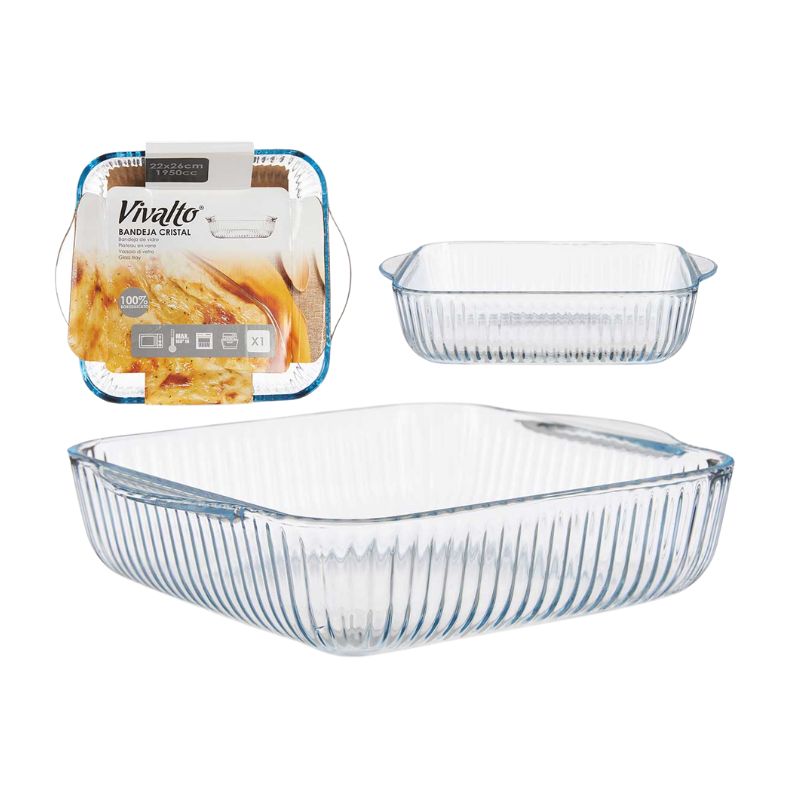 Tavë qelqi BOROSILICATE 26 cm