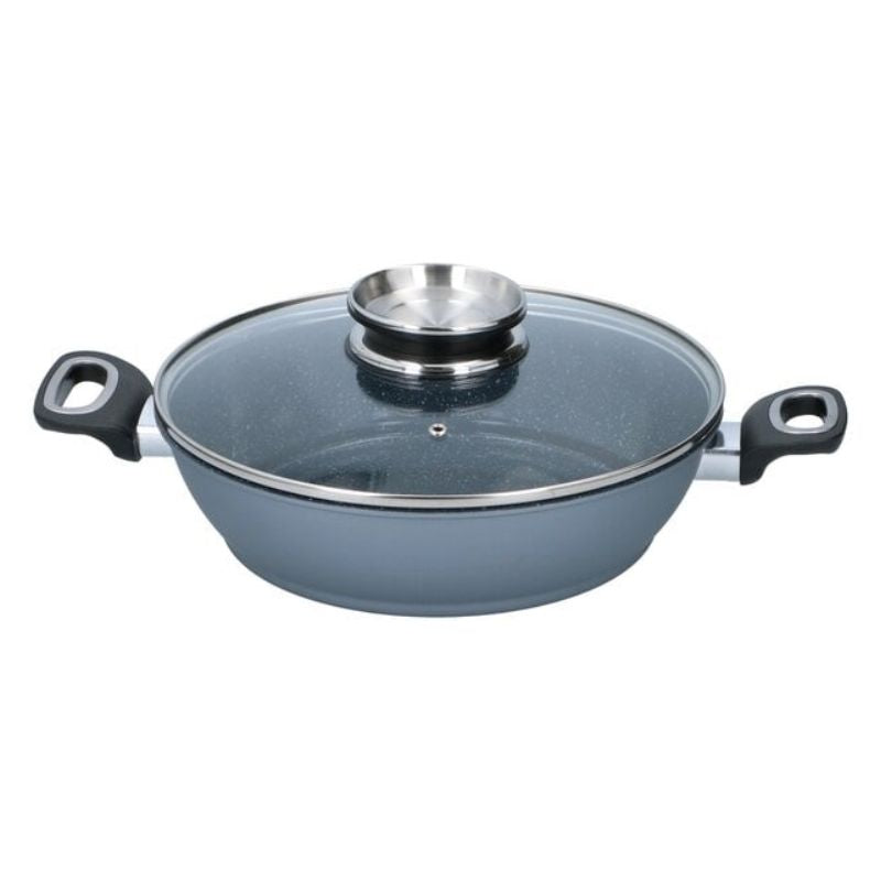 Tenxhere me kapak qelqi 28 cm
