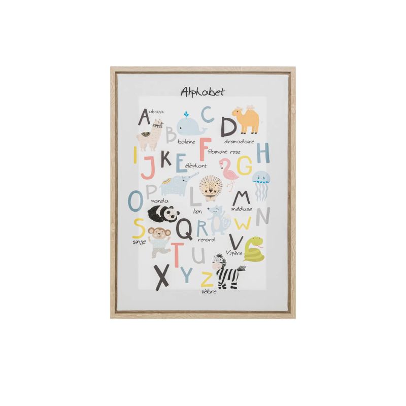 Pikturë ALPHABET me kornizë