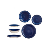 Set pjatash 18 copë blu