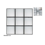 Panel dekorativ me pasqyre CARLOS 60 x 60 cm