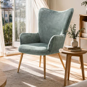 Armchair VAYLA, TEDDY MINT