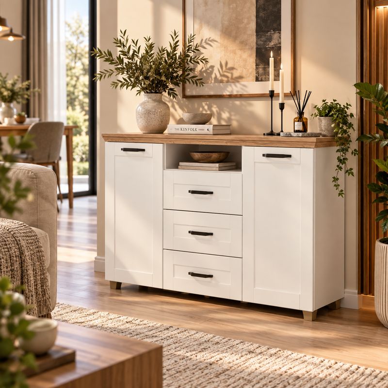 Kredencë CONTEMPO Artisan/White