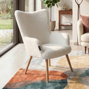 Armchair VAYLA, TEDDY WHITE