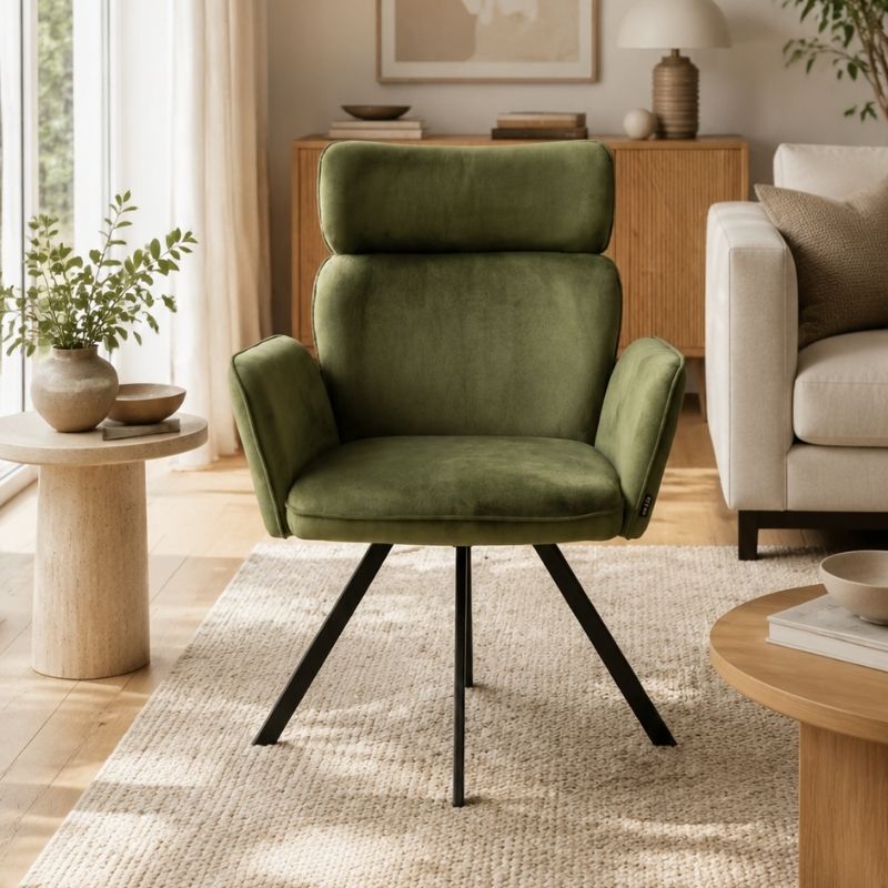 ARWEN Swivel Chair, GREEN