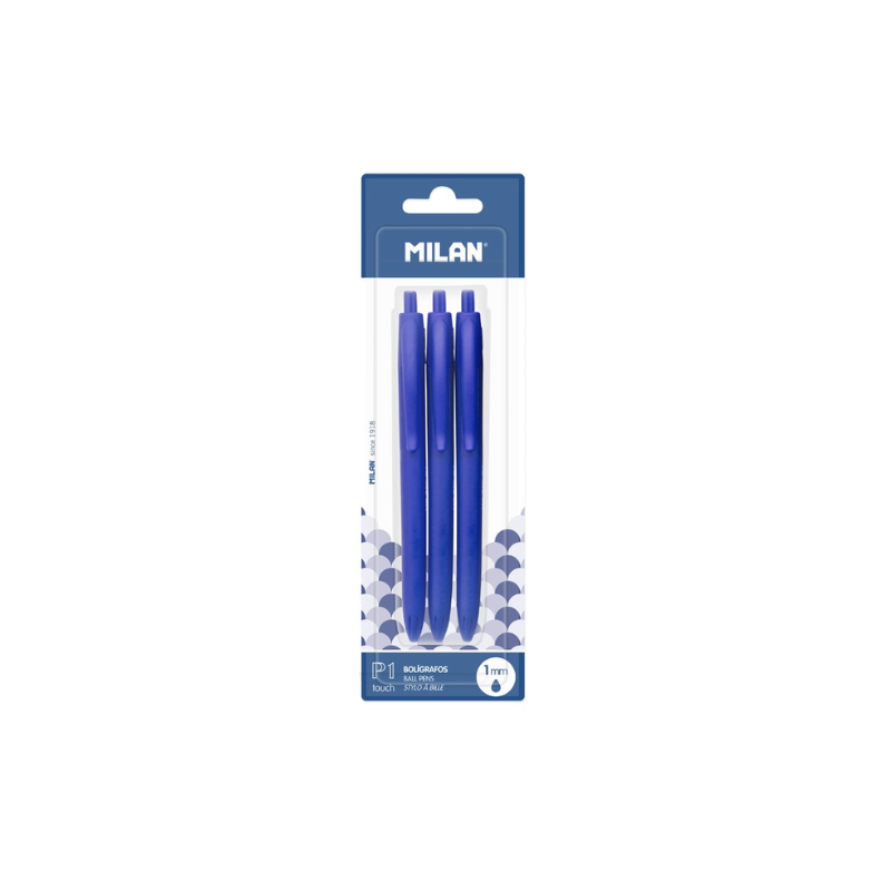 Set stilolapsa blu, 3 copë