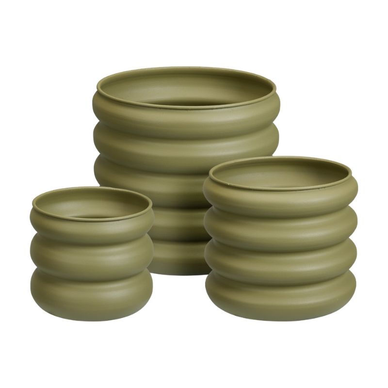 Set vazo lulesh ngjyrë ullrii , 3 copë