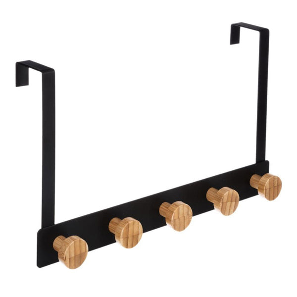 Varëse për derën Bamboo Black me 5 mbajtëse