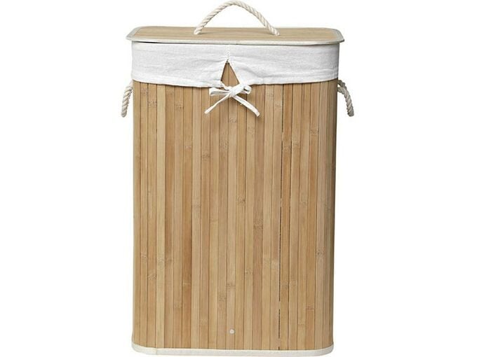 Kosh rrobash Bamboo, formë drejtkëndore