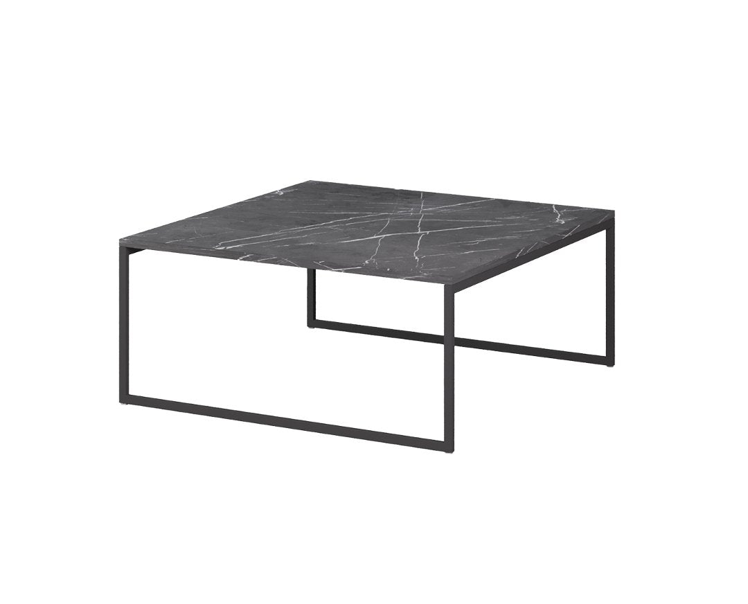 Tavoline VALENCIA 80x80 BLACK MARBLE