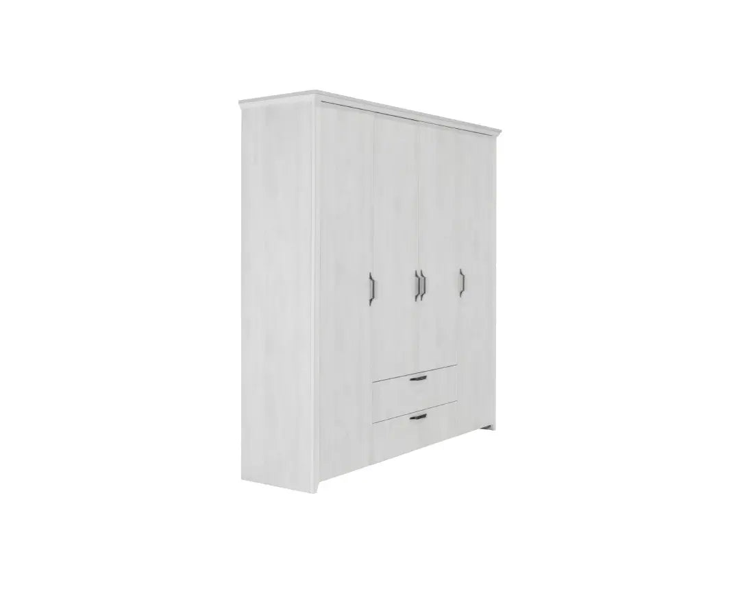 Garderobë RUSTIC-4 WHITE