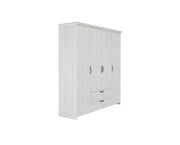Garderobë RUSTIC-4 WHITE