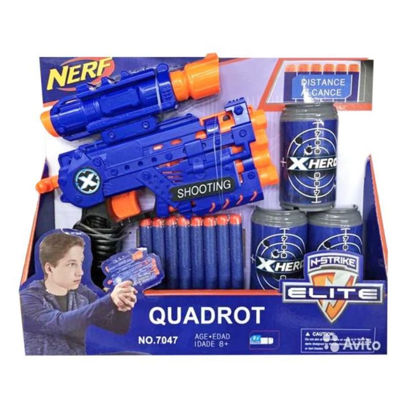 Pistolete, fishek, granata NERF