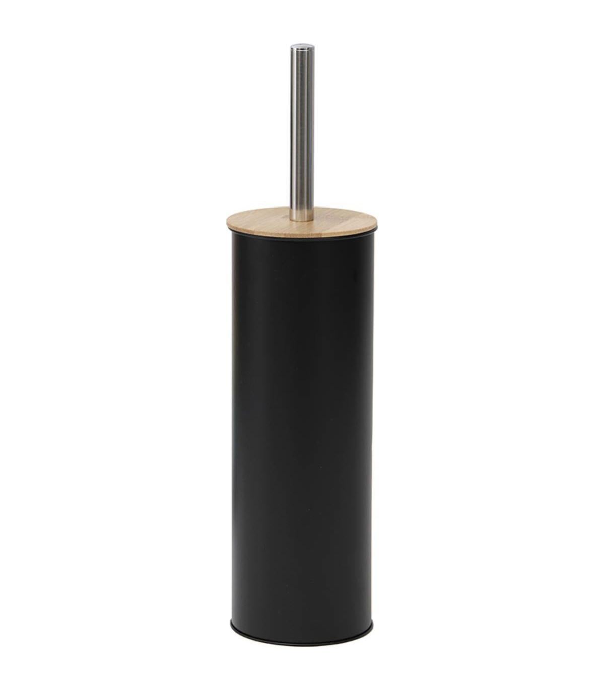 Furçë tualeti metal + kapak bambu