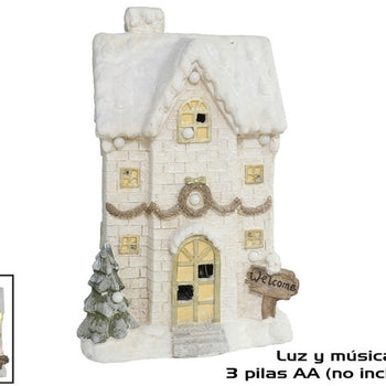 Shtepi me drita dhe muzike 56x35x24cm