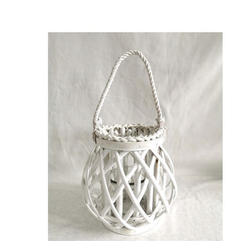 Candle holder White MADRID 20 CM