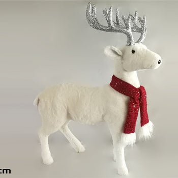 Deer with red scarf 65cm